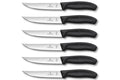 6 Couteaux à steak Gaucho lame 14cm manche noir Victorinox 6.7903.14