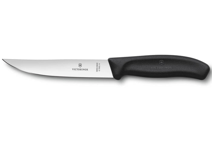 6 Couteaux à steak Gaucho lame 14cm manche noir Victorinox 6.7903.14