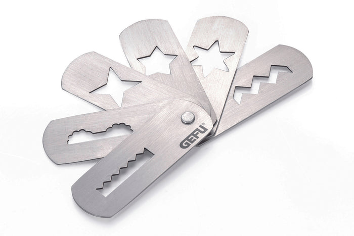 Accessoire à pâtisserie Gefu Trica taille 7/8 inox - 6 motifs