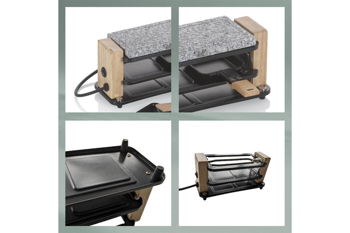 Appareil à raclette/pierrade Kela Bedretto pour 2 personnes