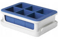Bac à glaçons XL OXO en silicone avec couvercle - 18,4x13x3,6cm