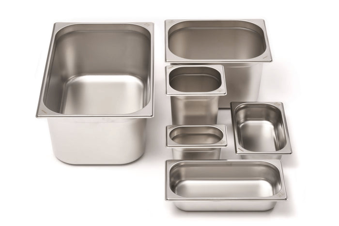 Bac gastronorme GN 1/2 inox 18/0 2,3L Comas - Hauteur 4cm