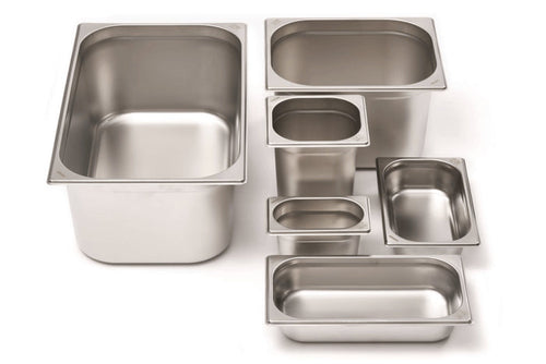 Bac gastronorme GN 1/4 inox 18/0 2,6L Comas - Hauteur 10cm