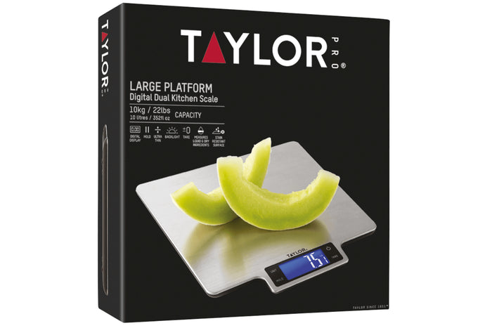 Balance de cuisine numérique Taylor Pro en acier inoxydable capacité 10kg