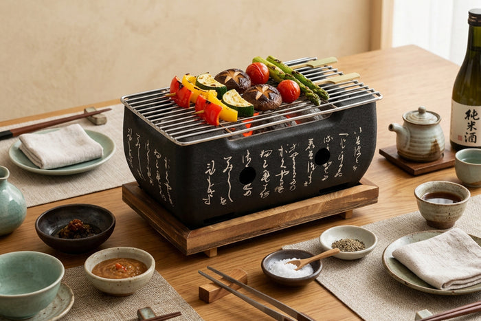 Barbecue de table Wusaki style japonais 24x12,5cm au charbon de bois