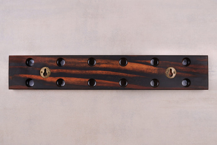 Barre aimantée artisanale Essences Creations en ébène de Macassar 45cm 6 places - N°3