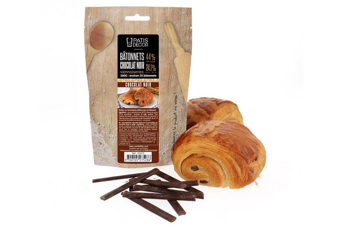 Bâtonnets de chocolat noir Patisdécor 200g