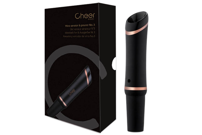 Bec aérateur et verseur Cheer Moda Bouquet - Noir & Bronze