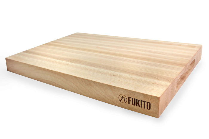 Billot de cuisine Fukito en bois de hêtre certifié FSC - 45 x 30 x 4 cm