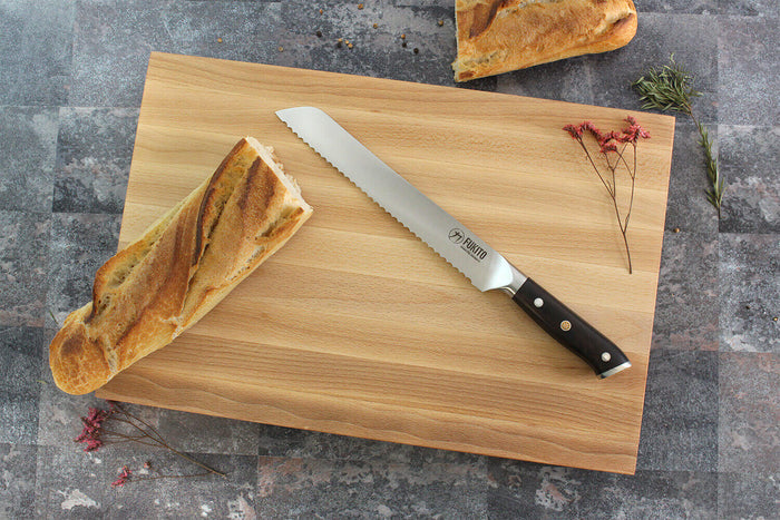 Billot de cuisine Fukito en bois de hêtre certifié FSC - 45 x 30 x 4 cm