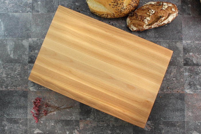 Billot de cuisine Fukito en bois de hêtre certifié FSC - 45 x 30 x 6,2 cm