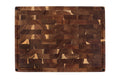Billot de cuisine Wusaki en bois d'acacia réversible damier 48 x 35 x 3,8cm