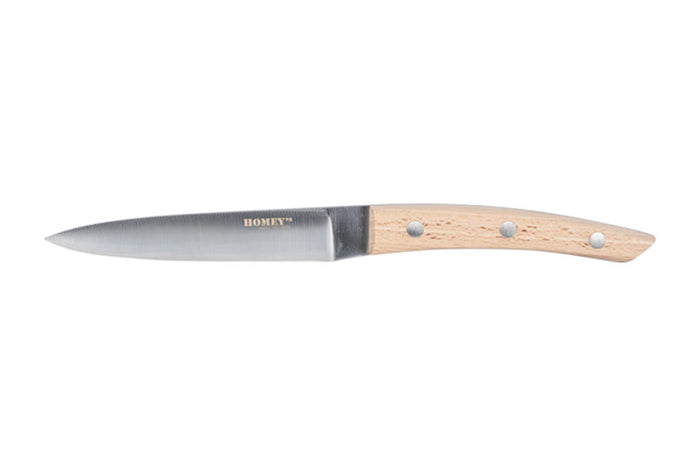 Bloc 5 couteaux de cuisine Homey's Bokträ manches en hêtre