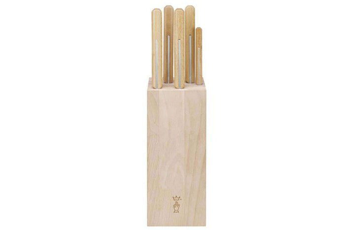 Bloc bois de hêtre 5 couteaux cuisine Opinel Parallèle spécial viande