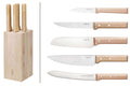 Bloc bois de hêtre 5 couteaux cuisine Opinel Parallèle