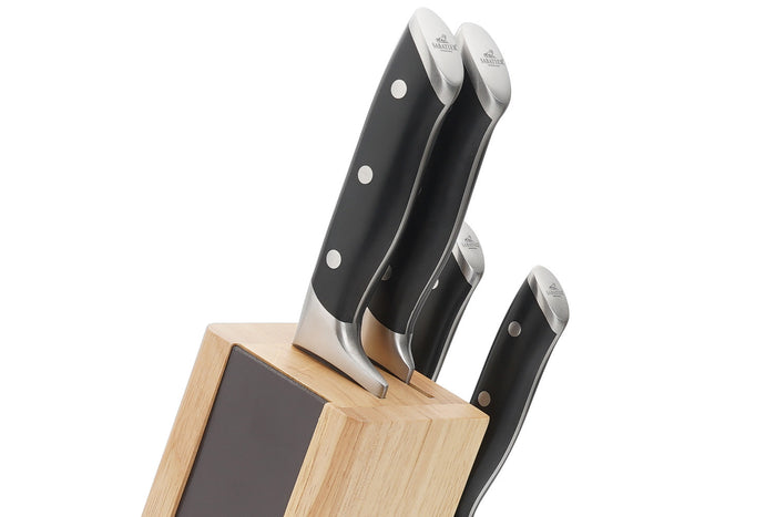 Bloc Sabatier International Oslo en bois + 4 couteaux Hercules