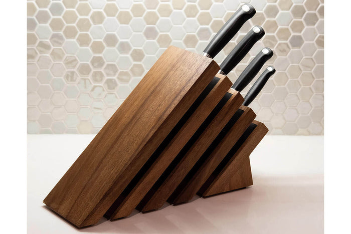 Bloc vide magnétique Messermeister Next Level en acacia jusqu'à 16 couteaux