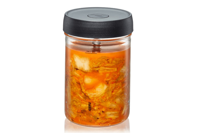 Bocal à fermenter Gefu Nativo 1L avec poids en verre