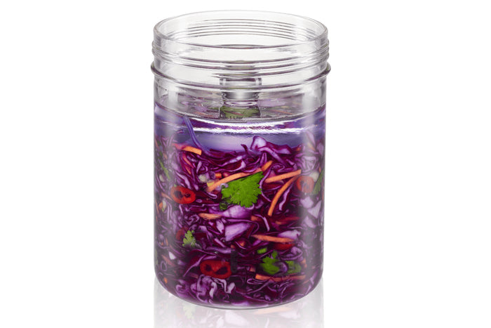 Bocal à fermenter Gefu Nativo 1L avec poids en verre