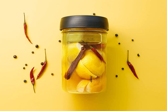 Bocal à fermenter Gefu Nativo 500ml avec poids en verre