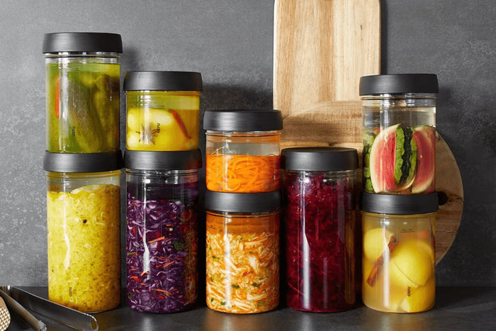 Bocal à fermenter Gefu Nativo 500ml avec poids en verre