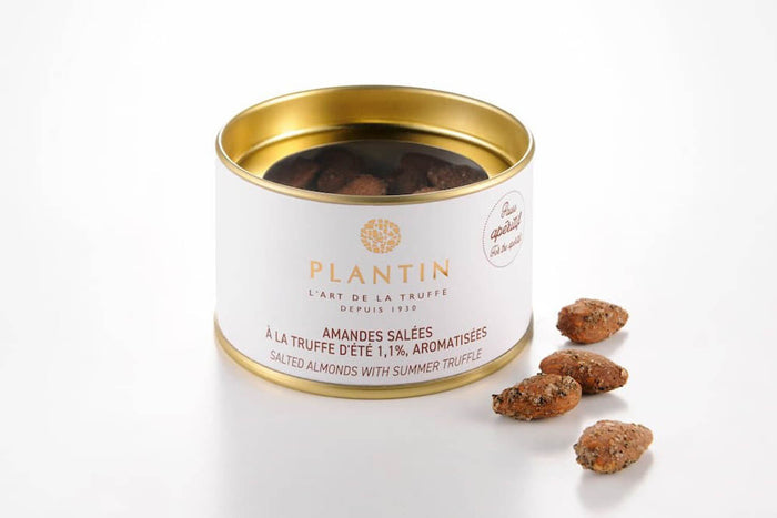 Boîte d'amandes salées Plantin aromatisées à la truffe d'été 1,1% - 80g