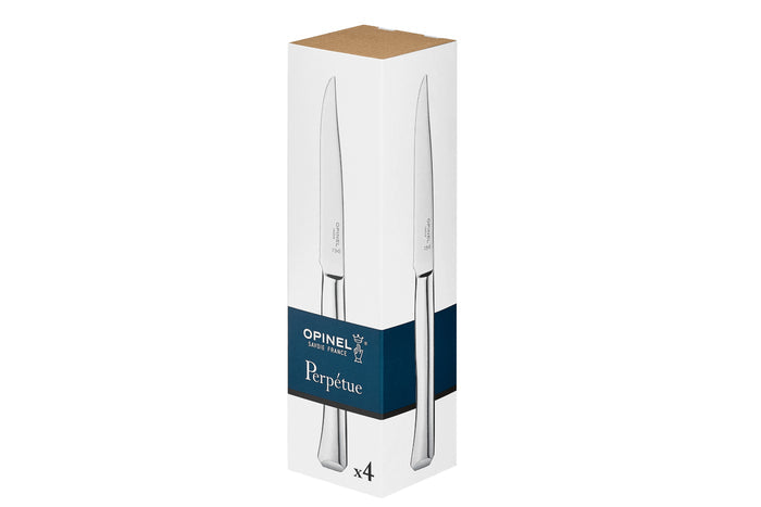 Boîte de 4 couteaux de table Opinel Perpétue tout en acier inox