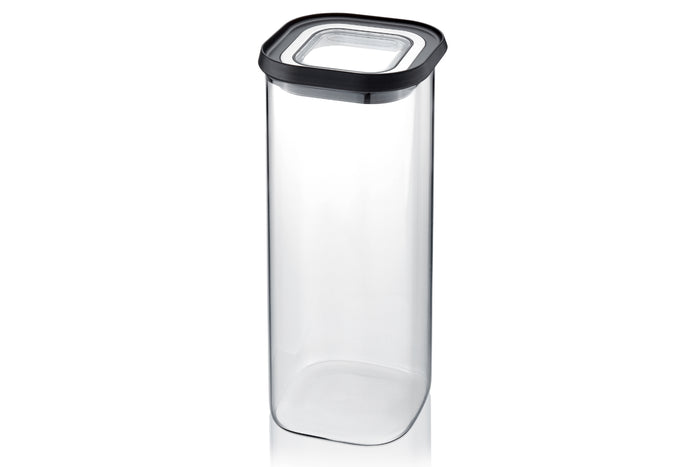 Boîte de conservation Gefu Pantry en verre borosilicate 1900ml + 3 étiquettes autocollantes