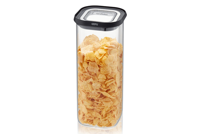 Boîte de conservation Gefu Pantry en verre borosilicate 1900ml + 3 étiquettes autocollantes