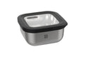 Boîte de conservation Gefu Provido carrée 400ml en acier inox