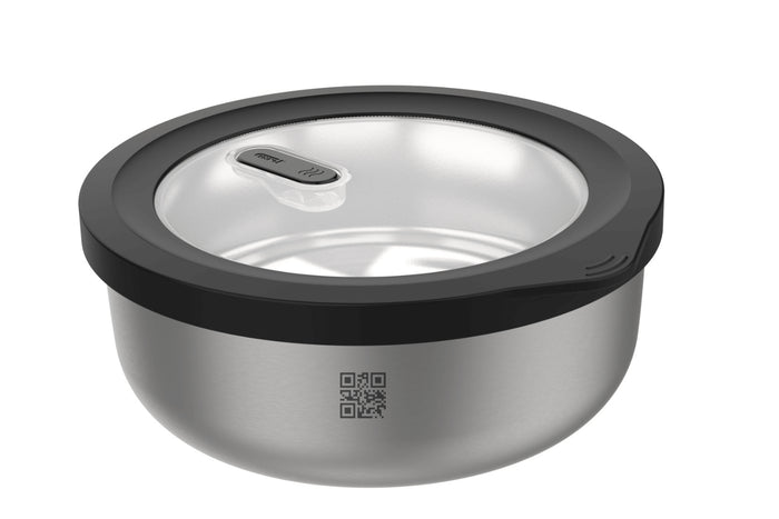 Boîte de conservation Gefu Provido ronde 2000ml en acier inox