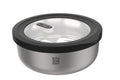 Boîte de conservation Gefu Provido ronde 2000ml en acier inox