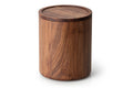 Boîte de conservation ronde Continenta en bois de noyer 13x16cm