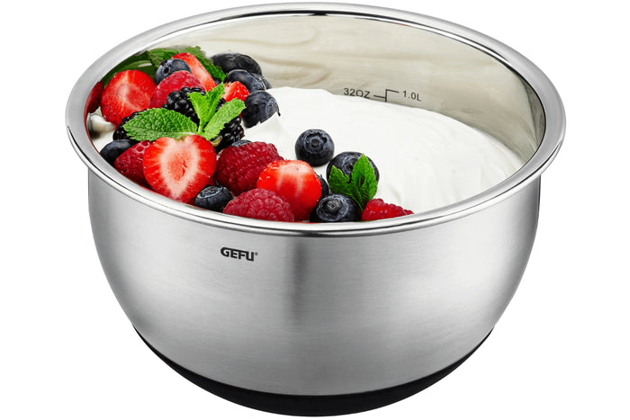 Bol Gefu Muovo en acier inoxydable diamètre 16cm avec couvercle hermétique
