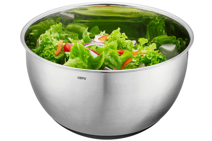 Bol Gefu Muovo en acier inoxydable diamètre 24cm avec couvercle hermétique