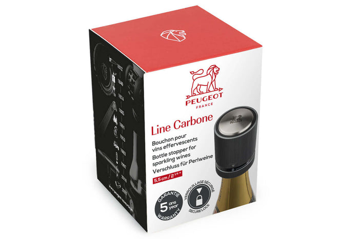 Bouchon à champagne Peugeot Line Carbone