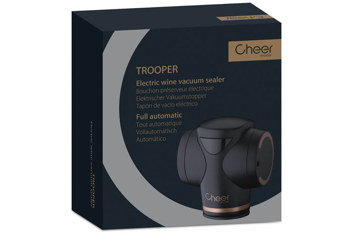 Bouchon de conservation automatique Cheer Moda Trooper - Noir & Bronze