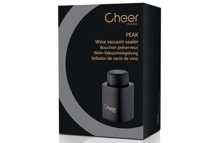 Bouchon de conservation Cheer Moda Peak - Noir & Bronze