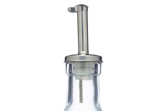 Bouteille à huile / vinaigre KitchenCraft World of Flavours en verre décoré 270ml