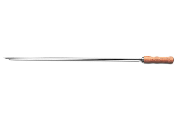 Brochette Tramontina Churrasco en inox et bois 65cm