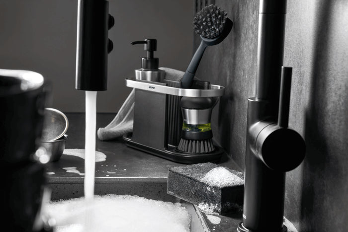 Brosse à vaisselle Gefu Swift avec distributeur de détergent