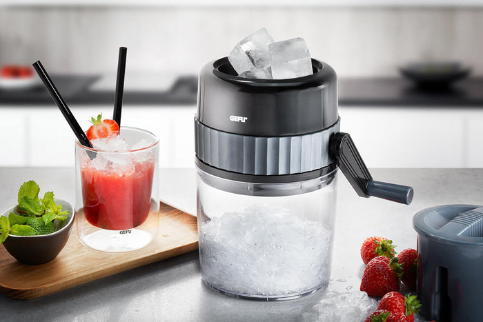 Broyeur à glace manuel Gefu Slush en acier inox et polymère 750ml