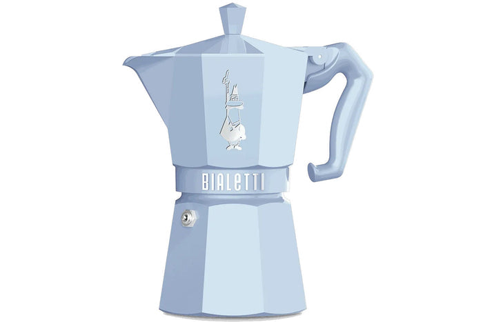 Cafetière italienne Bialetti Moka Exclusive bleu clair - 6