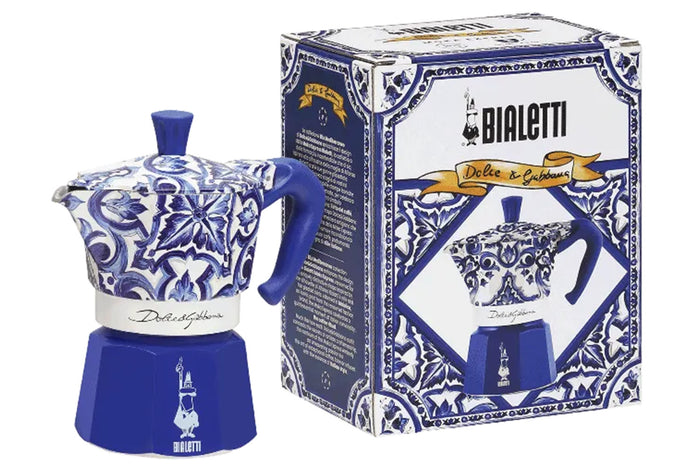 Cafetière italienne Bialetti Moka Exclusive Dolce & Gabbana Blu Mediterraneo - 3