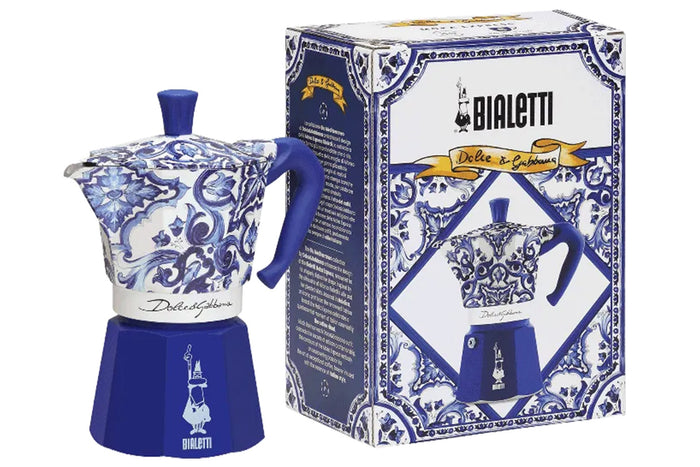 Cafetière italienne Bialetti Moka Exclusive Dolce & Gabbana Blu Mediterraneo - 6