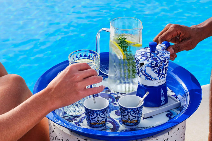 Cafetière italienne Bialetti Moka Exclusive Dolce & Gabbana Blu Mediterraneo