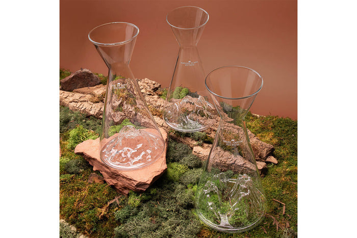 Carafe à eau Alaskan Maker Topographic Aiguille du midi en verre cristallin