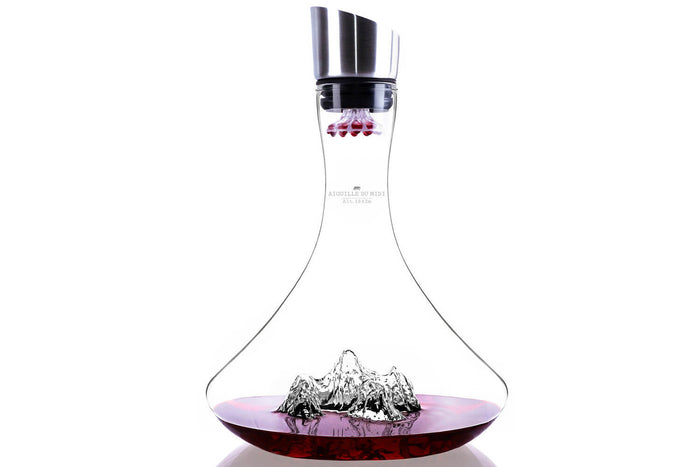 Carafe à vin Alaskan Maker Topographic Aiguille du Midi en verre cristallin