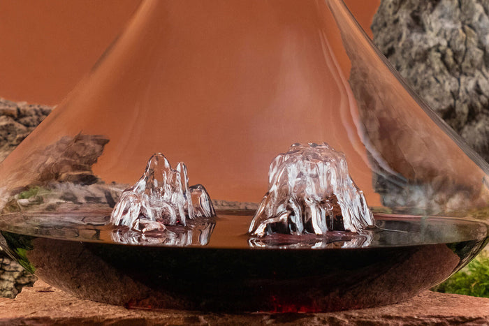 Carafe à vin Alaskan Maker Topographic Grand Canyon en verre cristallin