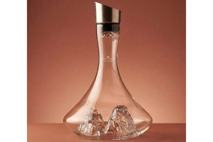Carafe à vin Alaskan Maker Topographic Grand Canyon en verre cristallin